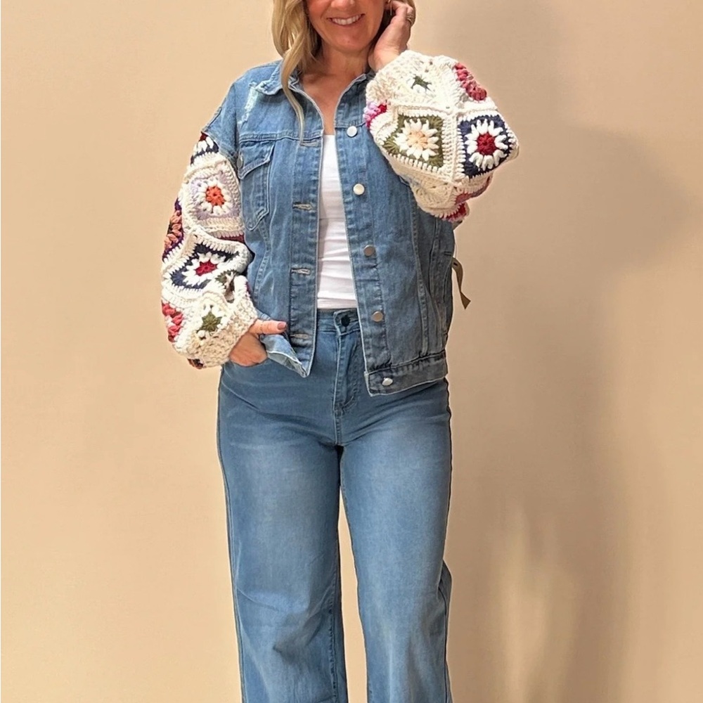 New! The “Ruby” Patchwork Granny Square Crochet D… - image 2